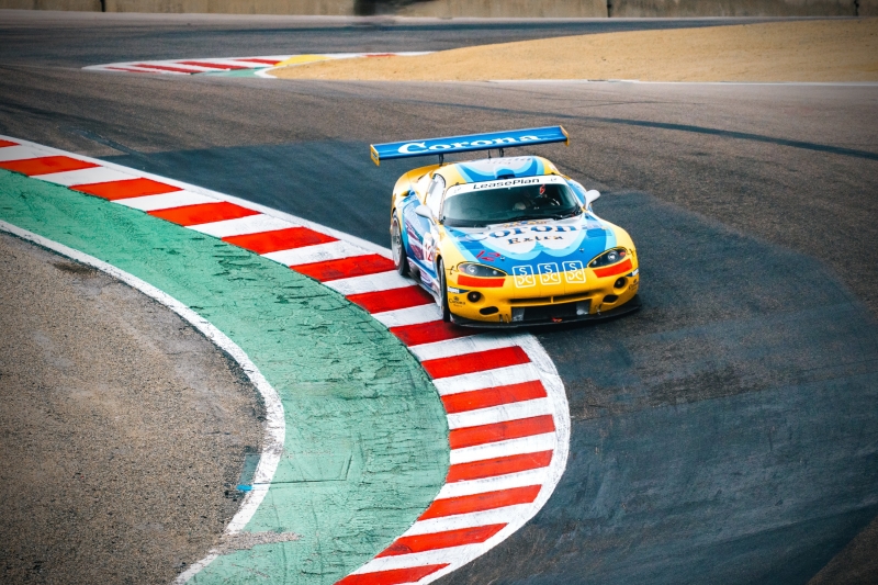 Jenson Button demolishes the Cork Screw with his Viper GTS-R class=
