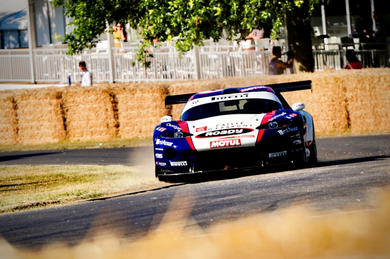 Shaking off the dust and securing victory at Goodwood. class=